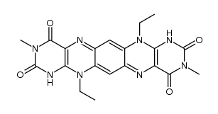 7,14-diethyl-3,10-dimethyl-10,14-dihydrobenzo[1,2-g:4,5-g']dipteridine-2,4,9,11(1H,3H,7H,8H)-tetraone Structure