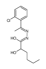N-[(E)-1-(2-chlorophenyl)ethylideneamino]-2-hydroxyhexanamide Structure