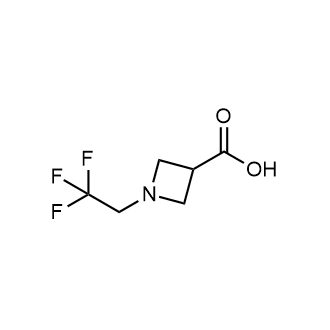 1-(2,2,2-三氟乙基)氮杂环丁烷-3-羧酸结构式