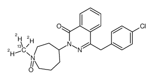 Azelastine-13C,d3 N-Oxide Structure