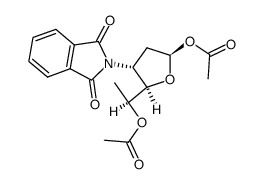 1,5-di-O-acetyl-2,3,6-trideoxy-3-phthalimido-β-L-ribo-hexofuranose Structure