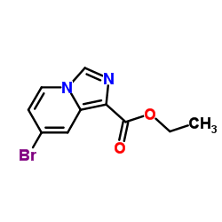 7-溴咪唑并[1,5-a]吡啶-1-羧酸乙酯结构式