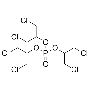 磷酸三(1,3-二氯-2-丙基)酯结构式