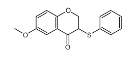 6-methoxy-3-(phenylthio)chroman-4-one Structure