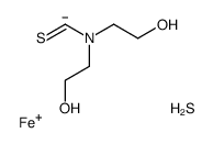 [bis(2-hydroxyethyl)amino]methanethione,sulfanylideneiron(1+) Structure