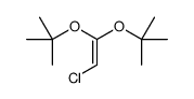 2-[2-chloro-1-[(2-methylpropan-2-yl)oxy]ethenoxy]-2-methylpropane Structure