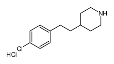 4-[2-(4-chlorophenyl)ethyl]piperidine,hydrochloride Structure
