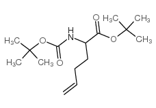 2-(叔丁氧羰基氨基)-5-己烯酸叔丁酯结构式
