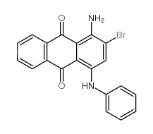 1-氨基-4-苯氨基-2-溴蒽醌结构式