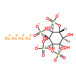D-肌醇-1,4,5,6-四磷酸钠结构式