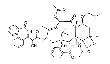 7-((methylthio)methyl)paclitaxel Structure
