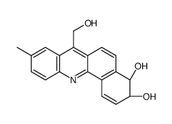 (3S,4S)-7-(hydroxymethyl)-9-methyl-3,4-dihydrobenzo[c]acridine-3,4-diol结构式