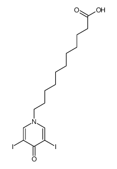 11-(3,5-diiodo-4-oxopyridin-1-yl)undecanoic acid Structure