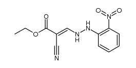 ethyl 3-(2-nitrophenylhydrazino)propeneate结构式