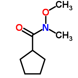 N-Methoxy-N-methylcyclopentanecarboxamide structure