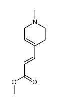 (E)-methyl 3-(1-methyl-1,2,3,6-tetrahydropyrid-4-yl)-propenoate Structure