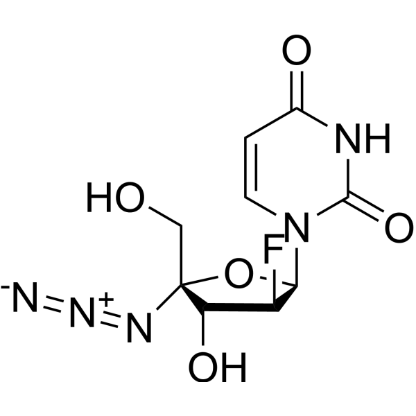 4'-C-叠氮-2'-脱氧-2'-氟-阿糖尿苷图片