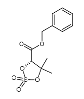 (S)-benzyl 5,5-dimethyl-1,3,2-dioxathiolane-4-carboxylate 2,2-dioxide结构式
