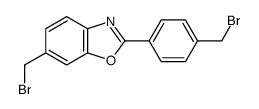 6-(bromomethyl)-2-[4-(bromomethyl)phenyl]-1,3-benzoxazole Structure