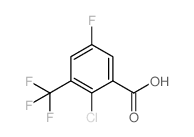2-chloro-5-fluoro-3-(trifluoromethyl)benzoic acid structure
