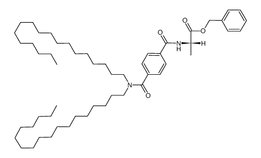 benzyl (4-(dioctadecylcarbamoyl)benzoyl)-L-alaninate结构式