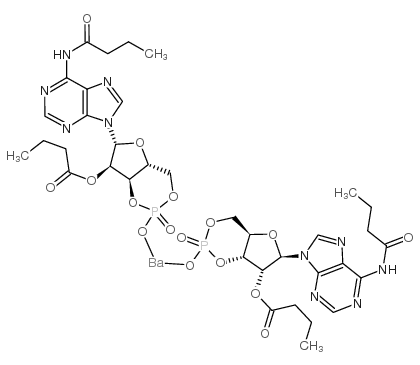 Barium dibutyacyladenosine cyclphosphate Structure