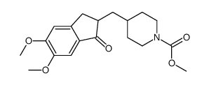 4-((5,6-二甲氧基-1-氧代-2,3-二氢-1H-茚-2-基)甲基)哌啶-1-羧酸甲酯结构式