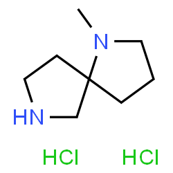 1-甲基-1,7-二氮杂螺[4.4]壬烷二盐酸盐结构式