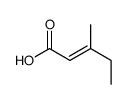 3-methylpent-2-enoic acid结构式