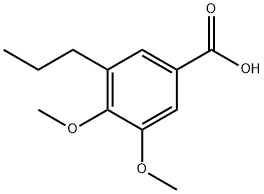 3,4-二甲氧基-5-丙基苯甲酸结构式