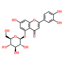 木犀草素 5-葡萄糖苷结构式
