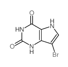 7-bromo-3,5,9-triazabicyclo[4.3.0]nona-7,10-diene-2,4-dione结构式