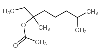 乙酸-3,7-二甲基-3-辛(醇)酯结构式