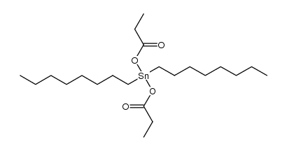 Dipropionic acid dioctyltin(IV) salt结构式