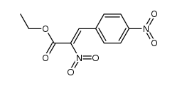 1-nitro-2-(4-nitrophenyl)-1-ethoxycarbonylethene结构式