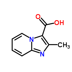 2-甲基咪唑并吡啶-3-羧酸结构式