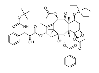 2'-O-tert-butyldimethylsilyl-7-O-triethylsilyldocetaxel结构式