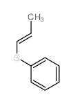 Benzene,(1-propen-1-ylthio)-结构式