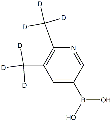 (5,6-bis(methyl-d3)pyridin-3-yl)boronic acid Structure