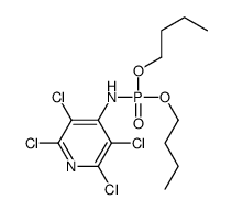 2,3,5,6-tetrachloro-N-dibutoxyphosphorylpyridin-4-amine结构式