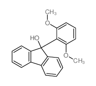 9H-Fluoren-9-ol,9-(2,6-dimethoxyphenyl)-结构式