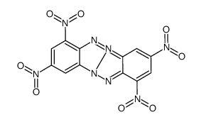 1,3,7,9-tetranitro-6H-benzotriazolo[2,1-a]benzotriazol-5-ium--ate结构式
