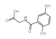 N-(2,5-Dihydroxybenzoyl)glycine Structure