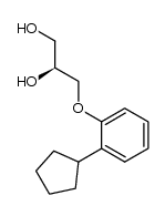 (S)-3-(2-cyclopentylphenoxy)propane-1,2-diol Structure