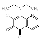 5,6-Quinolinedione,7-chloro-8-(diethylamino)- Structure