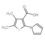 4,5-二甲基-2-(1H-吡咯)噻吩-3-羧酸结构式
