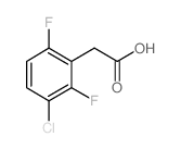 3-chloro-2,6-difluorophenylacetic acid structure