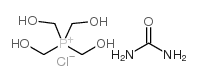 Tetrakis(hydroxymethyl)phosphonium chloride urea polymer structure