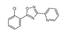 5-(2-chlorophenyl)-3-pyridin-2-yl-1,2,4-oxadiazole Structure