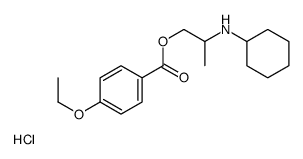cyclohexyl-[1-(4-ethoxybenzoyl)oxypropan-2-yl]azanium,chloride Structure